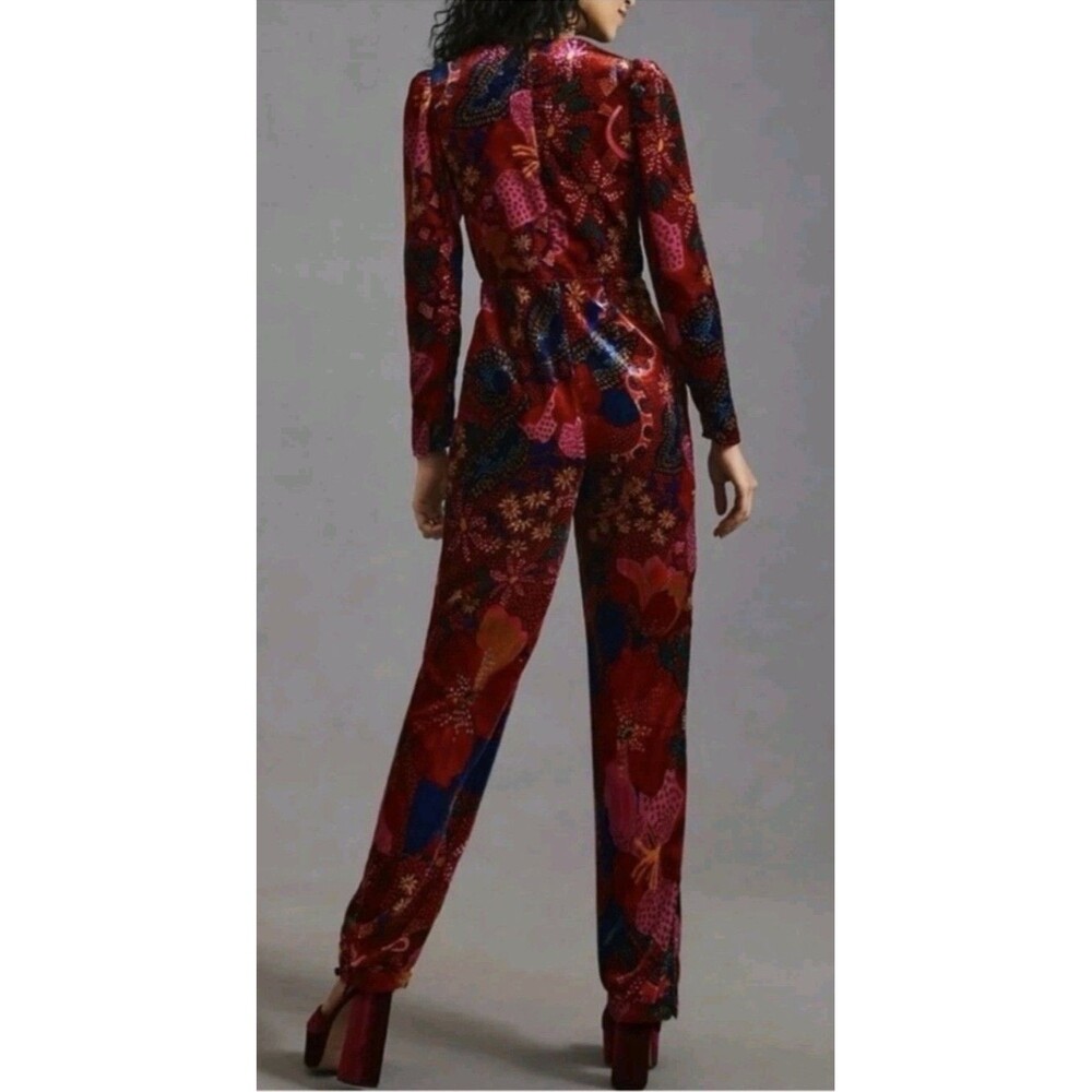 Anthropologie X Farm Rio Snake Jumpsuit Large Multicolor NWT $310 - Picture 2 of 7